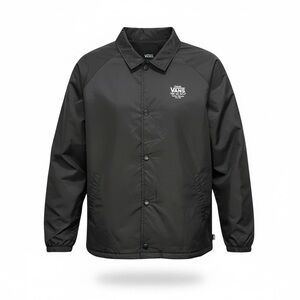 Vans Black Coach Snap Up Windbreaker Jacket Big Boys Youth Teen XL